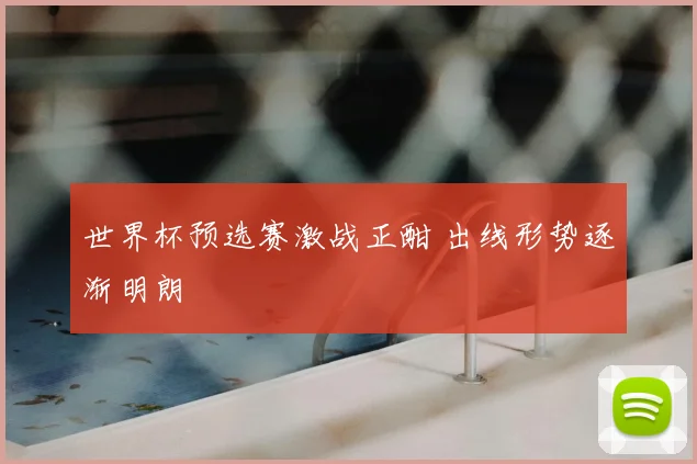 世界杯预选赛激战正酣 出线形势逐渐明朗