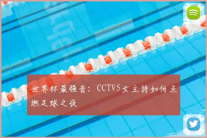 世界杯最强音：CCTV5女主持如何点燃足球之夜